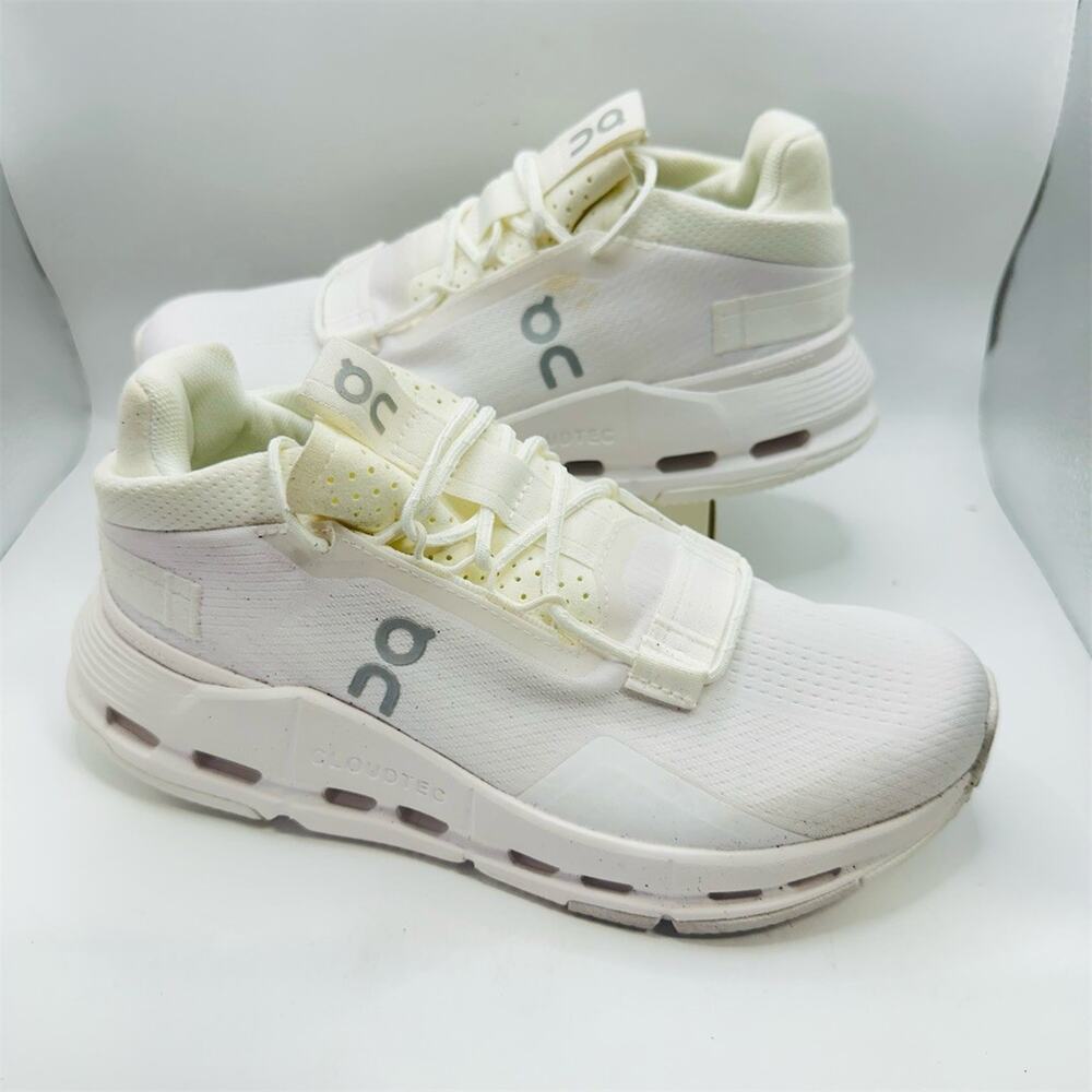On Running Cloudnova 2 Women's Sneakers White/Off-White | Size 6.5 US | EUC